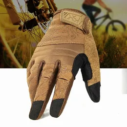 Men Shooting Gloves Military Army Tactical Full Finger Glove Touch Screen Breathable Cycling Airsoft Paintball Hunting Bicycle