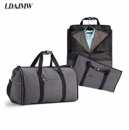 Largecapacity Folding Waterproof Suit Travel Bag Multifunktion Handväska kläder Travel Storage Bag Men039s Shirt Suit Organiz9799473