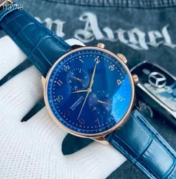 U1 Topgrade AAA Watch New Chronograph Men da 11 Style Orologio di alta qualità orologio da 41 mm Portugieser Case di acciaio da uomo automatico meccanico G2826707