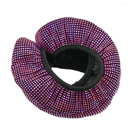 Steering Wheel Covers Car Accessories Pink Rhinestones Crystal Rubber Wheels Velvet Bling Diamond Diameter Of 38cm