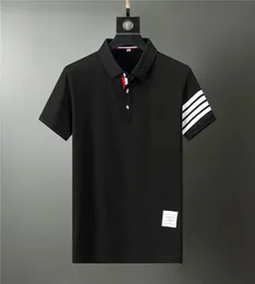 Marki mężczyzn Summer solidna koszulka polo krótkie rękawie Slim Fit Polos Fashion Streetwear Tops Men Shirts Office Straszne koszule 3xl 240412
