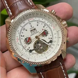 Aaa brtiling lüks erkekler otomatik saat tasarımcısı saat 44mm moda saatler mekanik insan yüksek kaliteli gün tarihleri ​​montre de lüks kol saati