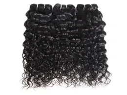 Brasilianer Haarwasser Welle 3 Bündel nasse und wellige jungfräuliche brasilianische menschliche Haarbündel Malaysian Curly Gewebe Haarextensions1091874