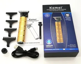 Epacket Kemei KM- Pro Li T-Outliner iskeleti ağır vurucu kablosuz düzeltici erkekler kel kafalı saç klipsini kaplama makinesi279q9456402