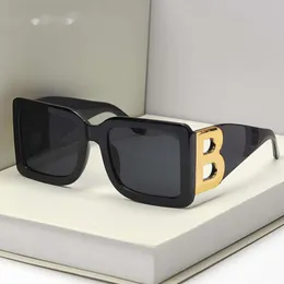 Óculos de sol 2023 Moda Oversized The Letter B Square Trend Trend Mulheres Retângulo Retângulo Gafas de Solsunglasses Nice