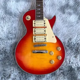 Gitarre auf Lager 2022 Jahre beliebte Neuankömmlinge Cherry Burst E -Gitarre Großhandel von China Ace Gitarre mit Pickguard