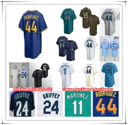 Baseball Jersey Julio Rodriguez Ken Griffey J.P. Crawford Jorge Polanco Mitch Haniger Ty France Cal Raleigh Mitch Garver Luis Castillo Logan Gilbert Ichiro Suzuki 4xl