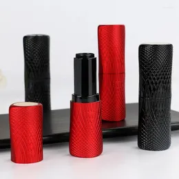 Garranhas de armazenamento Tubos de batom de bricolage plástico Lábios vazios Case de Red Rouge Black Rouge