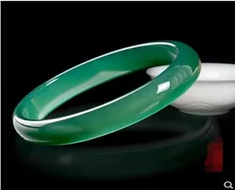 Jadeite Ice Type Yang Green Jade 골수 팔찌 Green Agate Jade Bracelet3078895