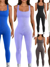 Kvinnors jumpsuits europeiska och amerikanska Amazon export kvinnor ärmlös väst jumpsuit tråd kvadrat krage höft höjer smal passform sexig