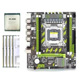 Anakartlar X79 Anakart Seti Xeon E5 2640 CPU E52640 LGA2011 Komboslu 4pcs X 4GB = 16GB Bellek DDR3 RAM PC3 10600R 1333MHz