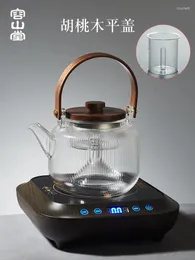 Hip Flasks Glass Kettle Automatyczny para czajniczka elektryczna elektryczna piec ceramiczna kuchenka herbaty Zestaw garnka