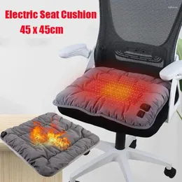 Tappeti Cuscino di sedile riscaldato intelligente con 3 livelli di riscaldamento USB Cascia calda ricaricabile sedia a grafene per campeggio invernale