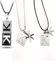 ペンダントネックレスアニメKプロジェクトSuoh Mikoto Metal Necklace Cosplay Choker Bead Long Collar Men 5223284