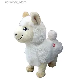 Fyllda plyschdjur 2021ELECTRIC DOLLS DANS OCH SING OCH SKAKA ASS ALPACA NYCKET PLUSH TOY GRASS MUD HORSE L47