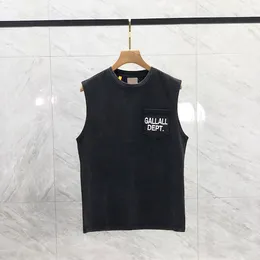 Sommer Plus -Größe Herren Tank Ärmel und Fitness Männer Vest Casual Bodybuilding Weste Luxus Buchstaben Grafisches Print Logo Top