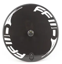 New 700C glossy matt 3K full carbon fibre clincher tubular rim Track fixed gear bicycle disk enclosed wheels Road bike disc wheels7862572