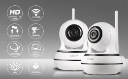 System Leshp Home Security IP -Kamera Wireless WiFi -Kamera Zwei -Wege -Audio -Video Babypo -Monitor 960p Nachtbewegungserkennung