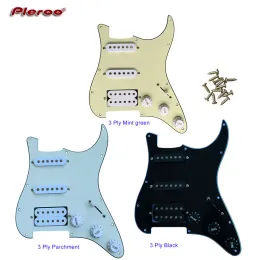 الجيتار Pleroo مخصص DIY تجميع SSH SSH PAF غيتار شوكة شوكة مع 60 من عتيقة Alnico 5 الغيتار الغيتار مع 11 مسامير