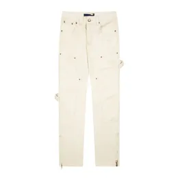 Uomini allunga i jeans alla moda pantaloni in jeans bianchi per primavera maschile e pantaloni casual autunnali Hombres L vvvjeans pantaloni di moda jeans di alta qualità v logo