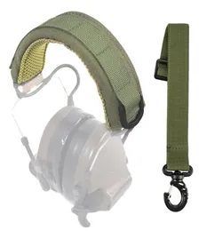 Outdoor Gadgets Retractable MOLLE Earphone Cover Lengthened Tactical Head Wear Headset Adjustable Military Hunting Accessories9564624