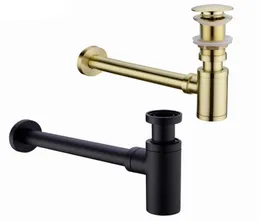 Bottiglia per bacini da bagno in ottone Bottiglia topio kit di scarico del kit scarto trappola pop deodorization spazzolato Goldblackbronzechrome2291696