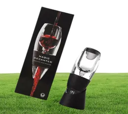 Strumenti per barretto del filtro per aeratore di vino rosso magico veloce decanter essenziale set di sedimenti per viaggi con scatola al dettaglio9329129