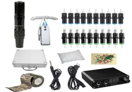 Tattoo Kit 1 Rotary Tattoo Pen 4th Machine Professional Mini Power Supply Cartridge Needle Tattoo Supplies6582736