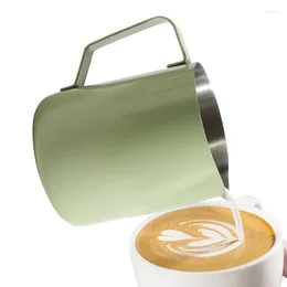 Mugs Coffee Frother Cup Frothing Jug With Ergonomic Handle Wear Resistant Utensils Pitcher For Cafes