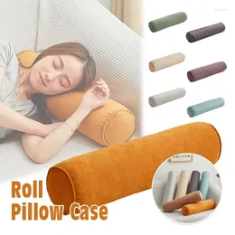 Pillow Round Case Removable Cylindrical Cover Head Leg Back Lumber Support Cervical Roll Headrest Massage Pillowcover