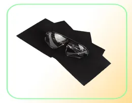 13x13см Черные солнцезащитные очки из черного микроволокна ткани для чистки ткани для очков.