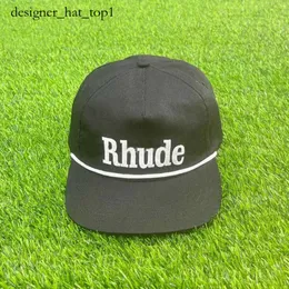 Rhude Fashion Brand Designer Mens Hat Puff Print Rhude Hats Coconut Trees Sun Hat Men Men Women Baseball Cap調整可能なワイドブリムサンキャップサマー高品質4655