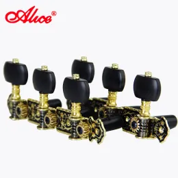 Kablar Classic Guitar Tuners Guitar Machine Heads (Long) 3+3 Set Tuning Keys Machine Pegs Alice Tuning Pegs