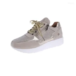 Sapatos casuais moda feminina plataforma de cênus de cênus de tamanho grande mulher confortável mulher esportes duro Zapatos de mujer