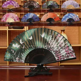 Dekorative Figuren 1PCS Vintage Folding Fan Chinesischer japanischer Stil Klassischer Tanzhandwerk durchscheinend Partydekoration