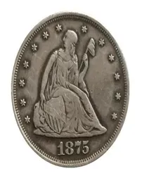 1875s siedził Liberty Twenty cent copy0123456787017497