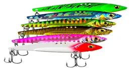 Sinking Spinners VIB Bait 5g7g12g17g20g 3D Eye Fishing Lure Metal Spoons Lure with Hooks 6 Color Hard Bait3944241