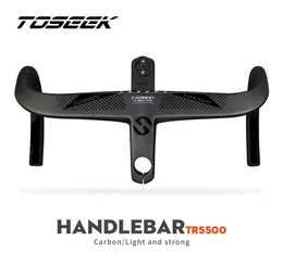 Guidão de bicicleta Toseek TR5500 T800CARBOBO ROAD INTEGRADO Integrado de 286 mm de rodo