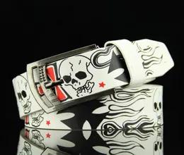 Skull Skeleton pattern pin buckle Belt Men039sWomen039s punk style fashion casual Personalized waisband for Teenage student15847528582038