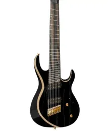 Gitara 8 sznurka elektryczna matowa czarna gitara drewno drewniane body klon szyi rise z podfaktu indie most złoty tuner