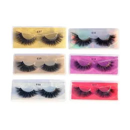 False Eyelashes 3D Mink Lashes 25Mm Vendor With Customized Box Whole Vegan Eyelashes2246283 Drop Delivery Health Beauty Makeup Eyes Otyoj