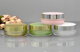 Shiny Acrilic Plastic Blottle Cream Jar 5G 10G 15g 30g per contenitori di imballaggio cosmetico Gold White3998402