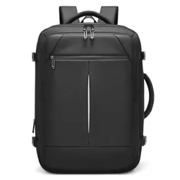 Sırt çantası iş adam açık çantası 17 inç bilgisayar seyahat kaçak erkek omzu için