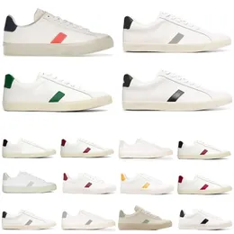 2024 New Vejaon Sapatos femininos Designer branco preto azul cinza verde vermelho orango feminino mass moda de luxo sapatos de prato de pratos de fã de tênis tênis tênis tamanhos 36-45