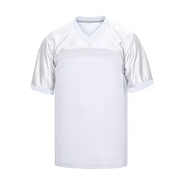 College Football Jersey Men Shirts Schwarz weiß blaues Sport Shirt Fan2024041501