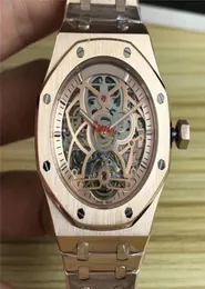 2020 Luxury Mechanical Skeleton Watch Gold Silver Silver Stainless Steel Mens Designer Watch Selfwind Movement Wristwatches Orologio Di L4489677