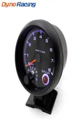 타코미터 3 34quot 검은 색 08000 rpm Gauge Inter Shift Light Blue LED 차량 미터 레이싱 미터 8326626