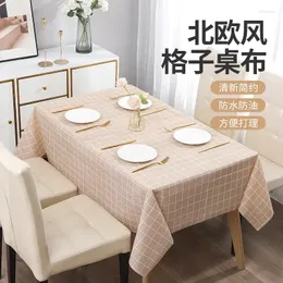 Сторонная ткань скандинавского стиля Peva Tablecloth Ondessable, водонепроницаемая на масле и пыльно -протекание