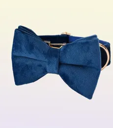 Flanella di qualità in cotone in velluto personalizzato per colletto blu per un piccolo medio di grandi dimensioni di ricambi in metallo personalizzato Flanella accessorio per animali domestici 027197443