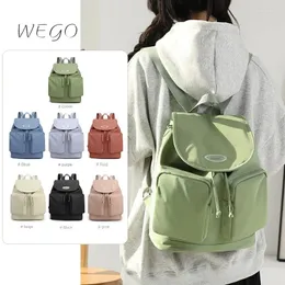 Sırt çantası Kadınlar Basit Drawstring Moda Oxford Bezi Büyük Kapasite Naylon Öğrenci Okul Çantaları Geri Paket